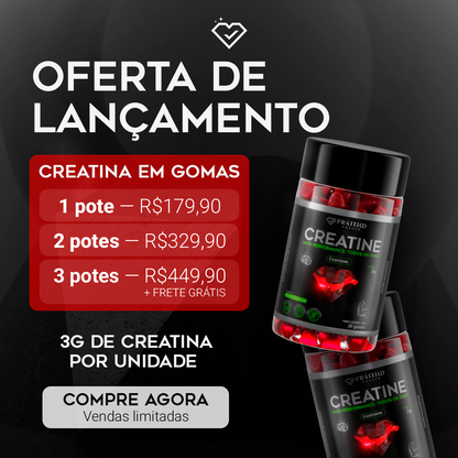 Pote de Creatina em Gomas